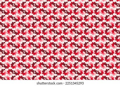 Pattern with geometric elements in red tones gradient abstract vector background for design