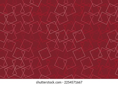 Pattern with geometric elements in red tones. vector abstract gradient background