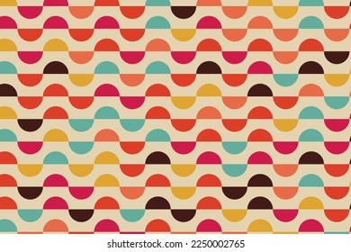 pattern with geometric elements in retro tones abstract pattern vector background for design illustration