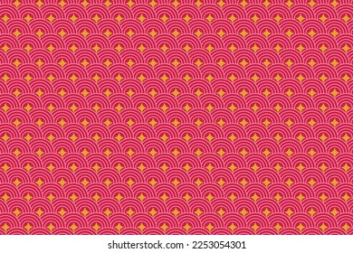 Pattern with geometric elements in vintage tones. Abstract gradient background vector