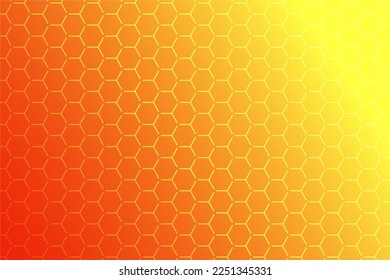 Pattern with geometric elements in yellow-orange tones, gradients. Vector abstract background for design.