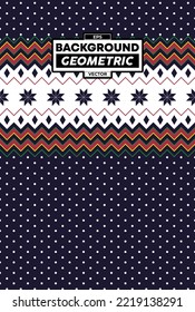 PATTERN GEOMETRIC ETHNIC CHRISTMAS BACKGROUND DESIGN