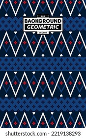 PATTERN GEOMETRIC ETHNIC CHRISTMAS BACKGROUND DESIGN