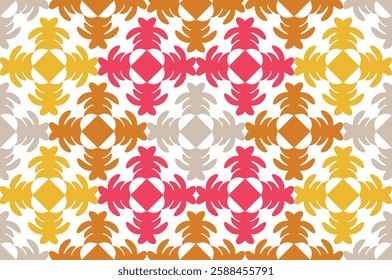 Pattern of geometric figures. Printing paper, wallpaper. Abstract, geometric pattern. Designs for vintage floors.