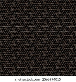 Pattern geometric gold line seamless luxury design abstract background.