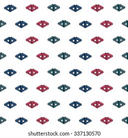 Pattern geometric pattern of impossible shapes, triangle. Triangle pattern background.