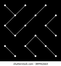 Pattern geometric monochrome minimalistic dots or diagonal lines