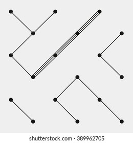 Pattern geometric monochrome minimalistic dots or diagonal lines