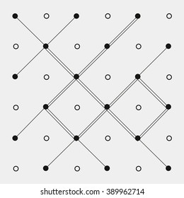 Pattern geometric monochrome minimalistic dots or diagonal lines