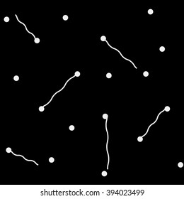 Pattern geometric monochrome minimalistic dots or diagonal lines