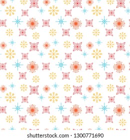 Pattern Geometric Ornament Background Color Seamles Repeat