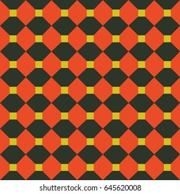 Pattern geometric ornament in retro style