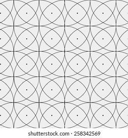 Pattern geometric seamless monochrome curves