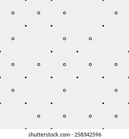 Pattern geometric seamless monochrome minimalistic dots