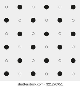 Pattern geometric seamless monochrome minimalistic dots, rounds
