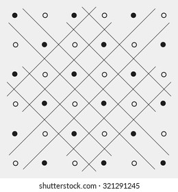 Pattern geometric seamless monochrome minimalistic dots, rounds. Pattern geometric seamless monochrome minimalistic dots, diagonal lines
