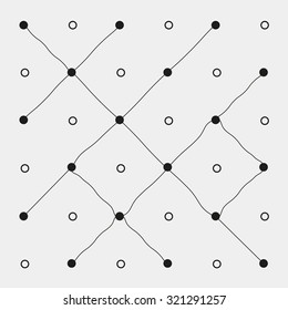 Pattern geometric seamless monochrome minimalistic dots, rounds. Pattern geometric seamless monochrome minimalistic dots, diagonal lines