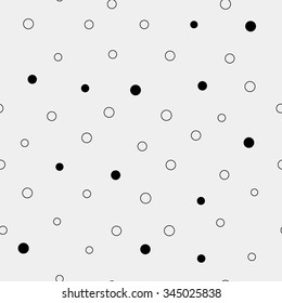 Pattern geometric seamless monochrome minimalistic dots