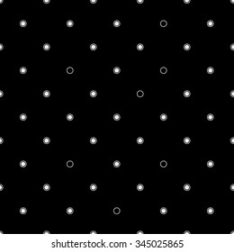 Pattern geometric seamless monochrome minimalistic dots