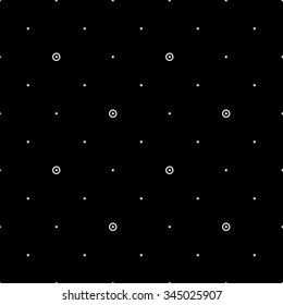 Pattern geometric seamless monochrome minimalistic dots