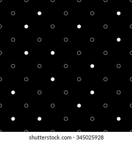 Pattern geometric seamless monochrome minimalistic dots