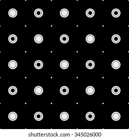 Pattern geometric seamless monochrome minimalistic dots