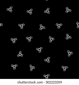 Pattern geometric seamless simple monochrome minimalistic pattern of impossible shapes, rectangles