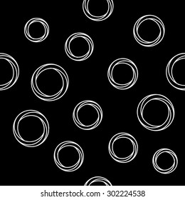 Pattern geometric seamless simple monochrome minimalistic pattern of impossible shapes, rounds