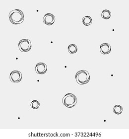 Pattern geometric seamless simple monochrome minimalistic pattern of impossible shapes, rounds