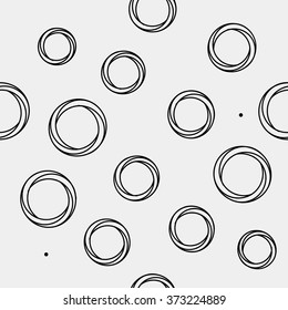 Pattern geometric seamless simple monochrome minimalistic pattern of impossible shapes, rounds