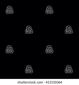Pattern geometric seamless simple monochrome minimalistic pattern of impossible shapes, triangles