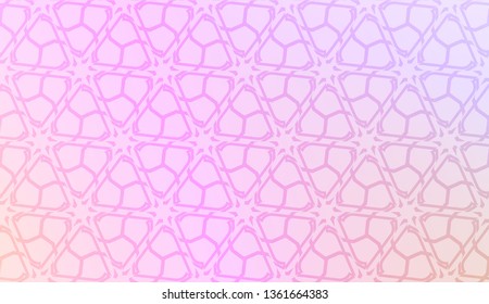 Pattern with geometric shape background. Vector illustration. Template for wallpaper, interior design, decoration, scrapbooking page. Gradient color.
