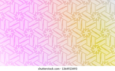 Pattern with geometric shape background. Vector illustration. Template for wallpaper, interior design, decoration, scrapbooking page. Gradient color.