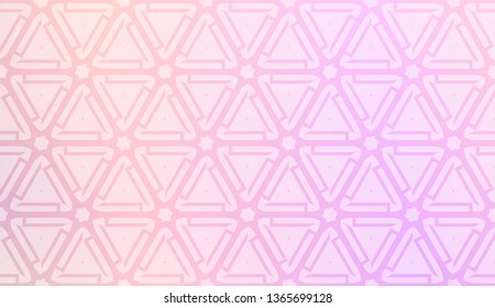 Pattern with geometric shape background. Vector illustration. Template for wallpaper, interior design, decoration, scrapbooking page. Gradient color.