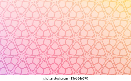 Pattern with geometric shape background. Vector illustration. Template for wallpaper, interior design, decoration, scrapbooking page. Gradient color.
