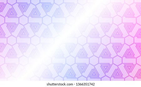 Pattern with geometric shape background. Vector illustration. Template for wallpaper, interior design, decoration, scrapbooking page. Gradient color.