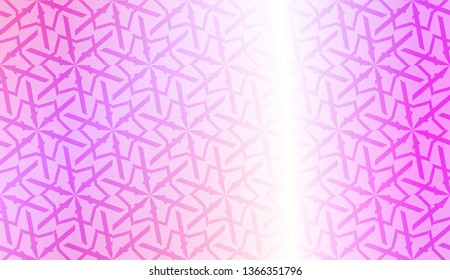 Pattern with geometric shape background. Vector illustration. Template for wallpaper, interior design, decoration, scrapbooking page. Gradient color.