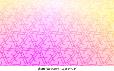 Pattern with geometric shape background. Vector illustration. Template for wallpaper, interior design, decoration, scrapbooking page. Gradient color.