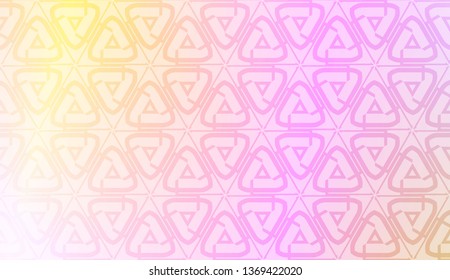 Pattern with geometric shape background. Vector illustration. Template for wallpaper, interior design, decoration, scrapbooking page. Gradient color.