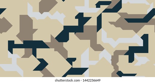 Patrón de Formas geométricas para ropa del ejército, arma o vehículos.