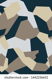 Pattern of Geometric Shapes for Army Clothing, weapon or vechicles.