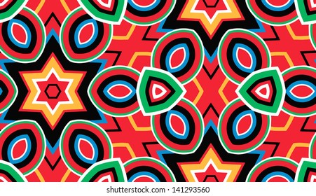 Pattern of geometric shapes, background. Copy that square to the side, the resulting image can be repeated, or tiled, without visible seams.