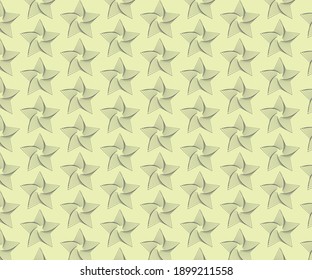 a pattern of geometric shapes based on a star