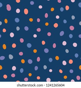 pattern of geometric shapes. Colorful 
 abstract texture. spotty print.  polka dot background for web, wallpaper, fabric, textile. 