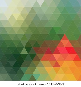 pattern of geometric shapes. Colorful mosaic banner.