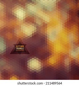 Pattern of geometric shapes. Colorful mosaic. Retro triangle background