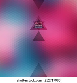 Pattern of geometric shapes. Colorful mosaic. Retro triangle background