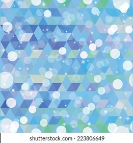 Pattern of geometric shapes. Colorful mosaic backdrop. Geometric retro background