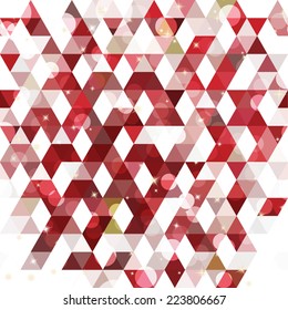 Pattern of geometric shapes. Colorful mosaic backdrop. Geometric retro background