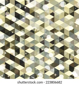 Pattern of geometric shapes. Colorful mosaic backdrop. Geometric retro background